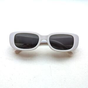 Retro White Nirvana Sunglasses Festival Clout Grunge Shades Groovy Chic Sunnies